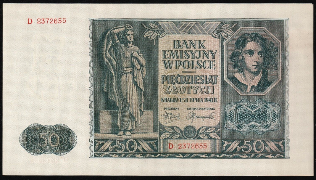 P102 Poland - 50 Zlotych (1941)